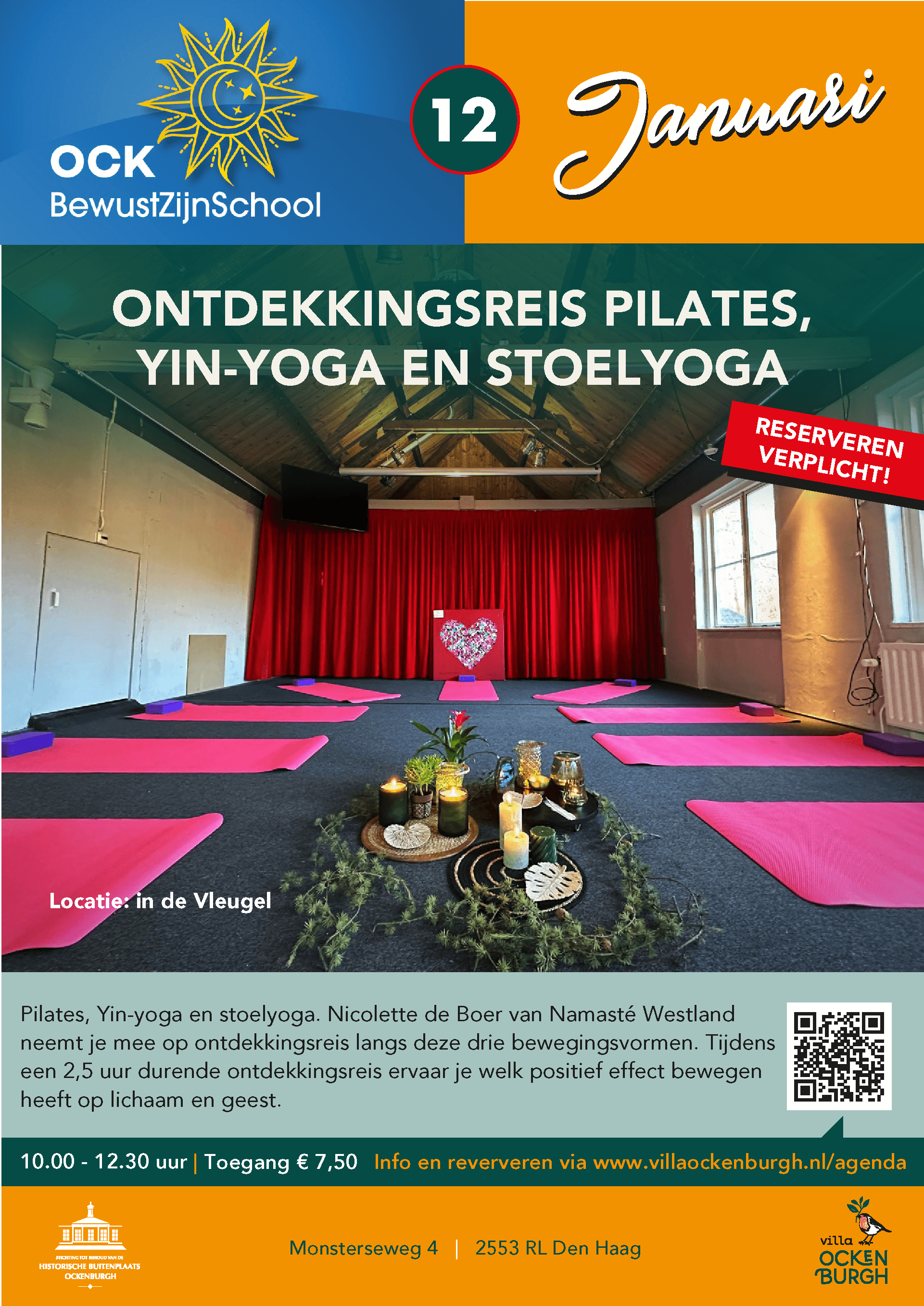 poster-yoga-ockenburg-240112 Pilates, yin-yoga en stoelyoga in Villa Ockenburgh op 12 januari 2024.